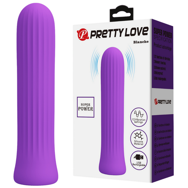 Pretty Love Rechargeable Silicone Vibrator – 12 Vibration Speeds Rechargeable Vibrator