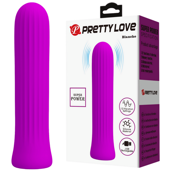 Pretty Love Rechargeable Silicone Vibrator – 12 Vibration Speeds Rechargeable Vibrator