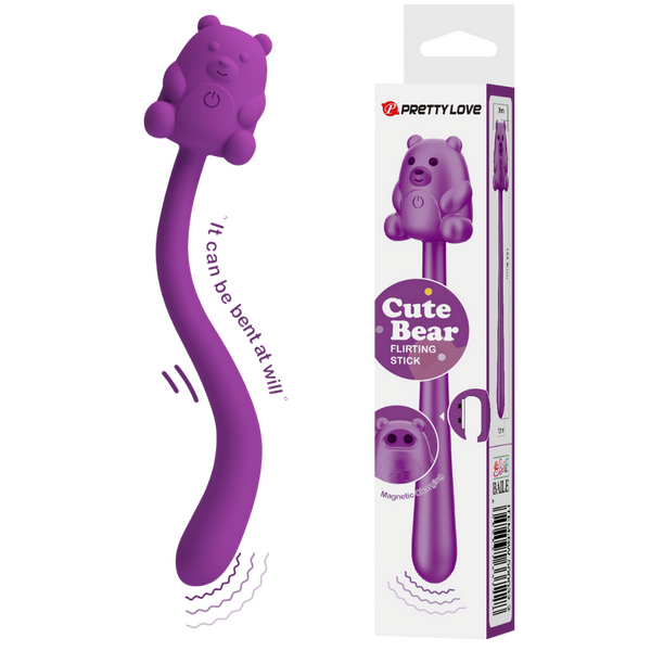 Pretty Love Cute Bear Flirting Stick – 7-Mode Vibrator