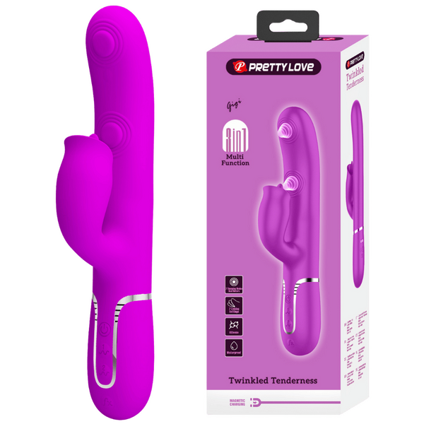 Pretty Love Gigi 3in1 – Multi-Function Rabbit Vibrator with Dual Stimulation
