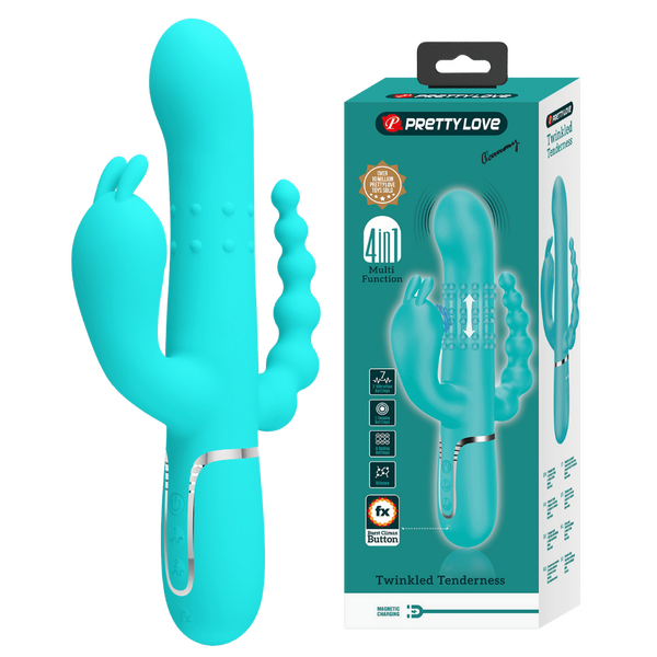 Pretty Love Cammy 4-in-1 – Multi-Function Rabbit Vibrator with Anal Stimulator