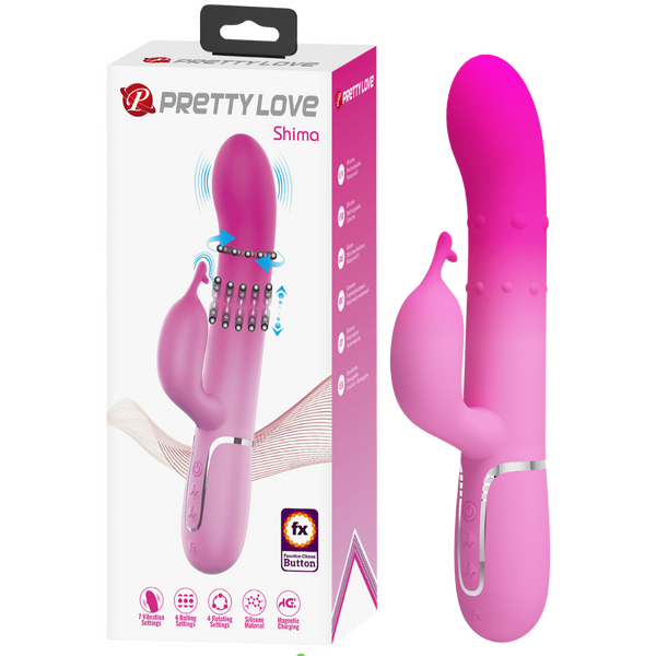 Pretty Love Shima Rechargeable – Rabbit Vibrator with Twin Motors and 7 Vibration Modes