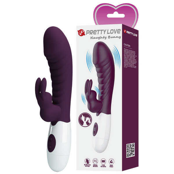 Naughty Bunny – Dual Stimulator Vibrator With G-Spot And Clitoral Vibration