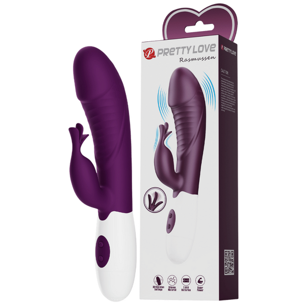 Rasmussen Dual Stimulator – G-Spot and Clitoral Vibrator with 30 Frequencies