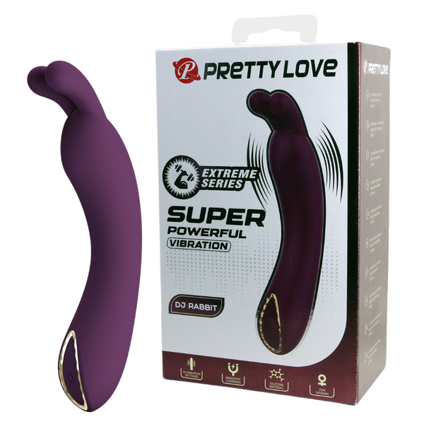 DJ Rabbit – Rechargeable Silicone 10-Function Super Powerful G-Spot Rabbit Vibrator