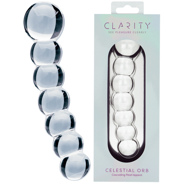 Celestial Orb – 5.4 Inch Handblown Borosilicate Glass Double-Ended Dildo
