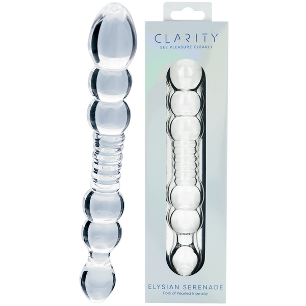 Elysian Serenade – 7.5 Inch Handblown Borosilicate Glass Dildo