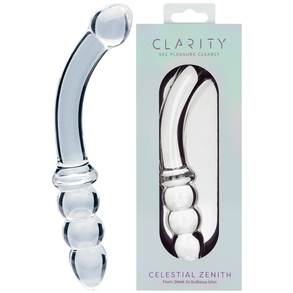 Celestial Zenith – 6.5 Inch Double-Ended Borosilicate Glass Dildo