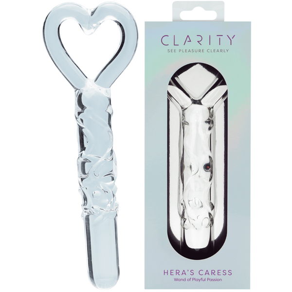 Hera’s Caress – 5.9 Inch Handblown Borosilicate Glass Dildo