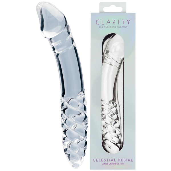 Celestial Desire – 7.4 Inch Double-Ended Borosilicate Glass Dildo