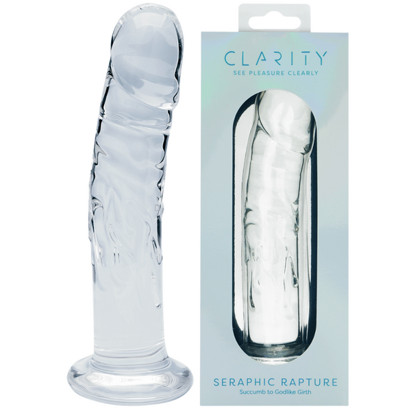 Seraphic Rapture – Handblown Borosilicate Glass 7 Inch Sculpted Dildo