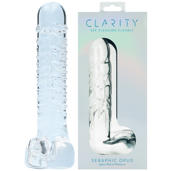 Seraphic Opus – Handblown 7.2 Inch Body-Safe Borosilicate Glass Dildo
