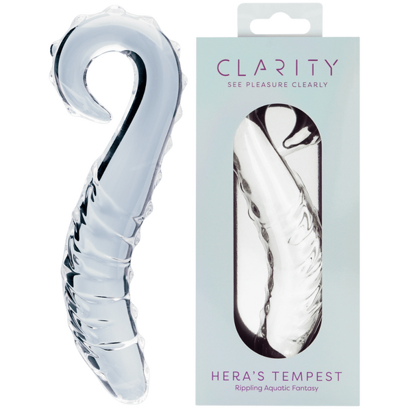 Hera’s Tempest – Premium Borosilicate 5.5 Inch Curved Glass Dildo