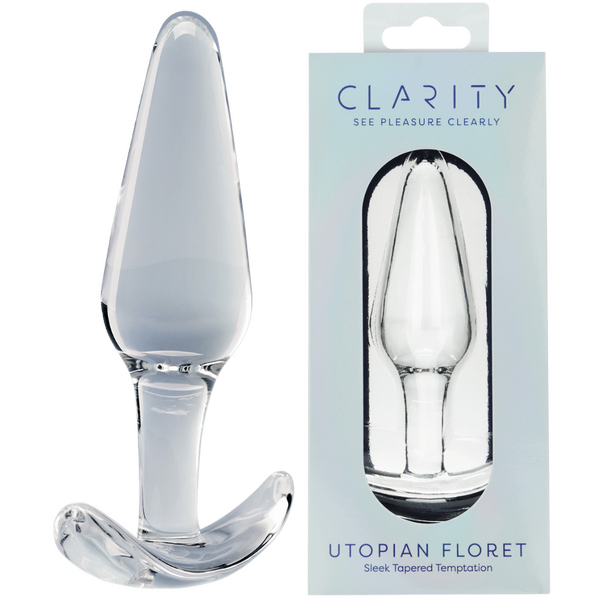 Utopian Floret – Handcrafted 4.3 Inch Glass Butt Plug