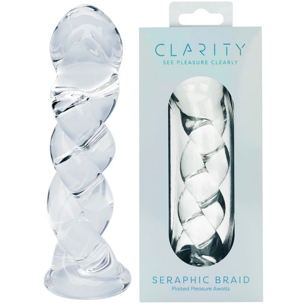 Seraphic Braid – 5.7 Inch Handblown Borosilicate Glass Dildo