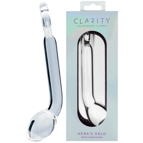 Hera's Halo – 6 Inch Handblown Borosilicate Glass Dildo