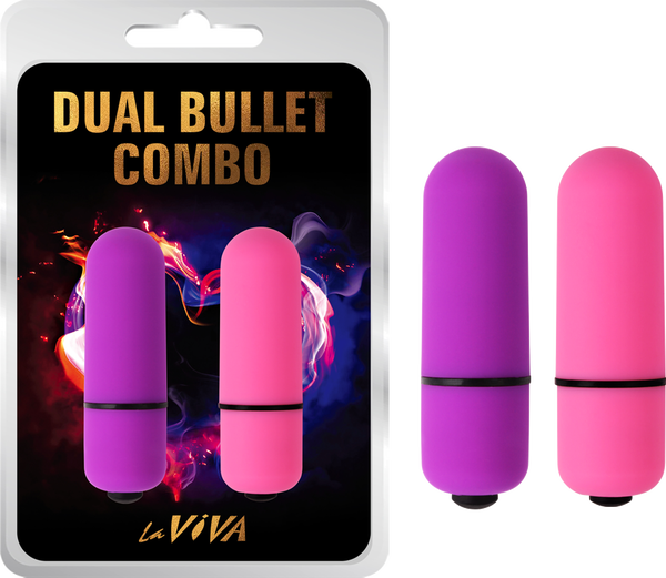 Laviva Dual Bullet Combo – Waterproof Silicone-Coated Dual Bullet Vibrator with 7 Functions