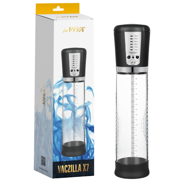 Vaczilla X7 USB Electronic Penis Pump – 5 Speed Controller Silicone Sleeve Penis Pump