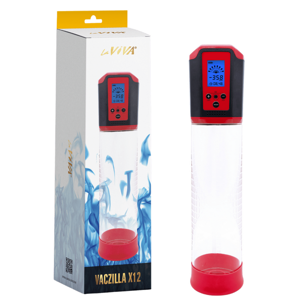 Vaczilla X12 USB Electronic Penis Pump – 7.9 Inch Phthalates Free Rechargeable Penis Pump