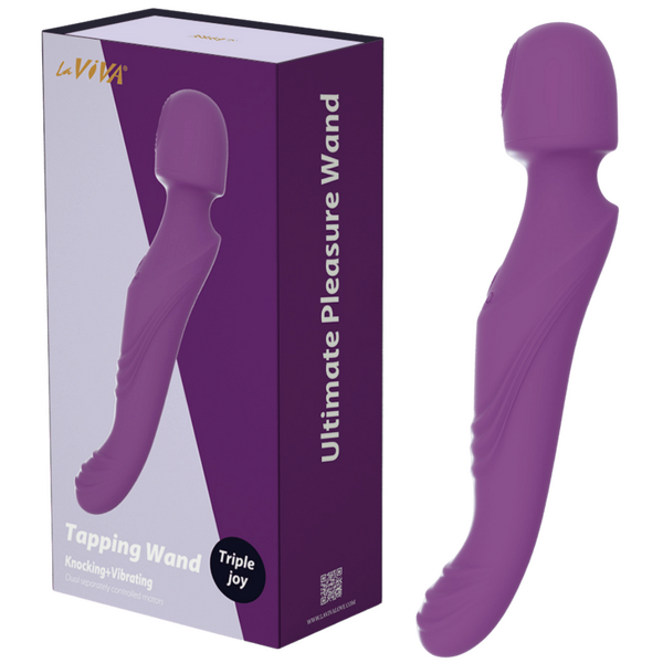 Laviva Tapping and Vibrating Wand – Luxury 10.35 Inch Wand Vibrator