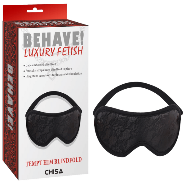 Tempt Him Blindfold – Adjustable Lace Blindfold