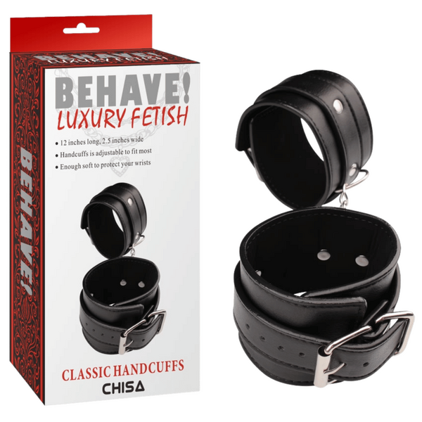 Classic Hand Cuffs – Adjustable Metal Hook Restraint Accessory