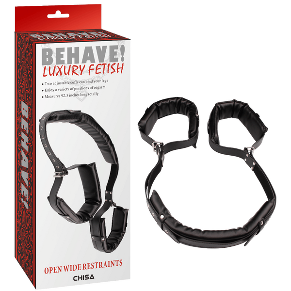 Open Wide Restraints – Fully Adjustable Bondage Restraints with Metal Hook