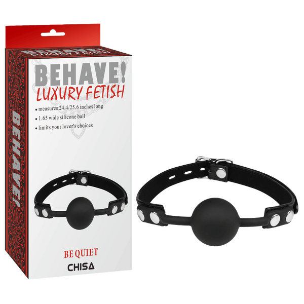 Be Quiet Fully Adjustable Soft Ball Gag – Comfortable and Easy to Use Ball Gag