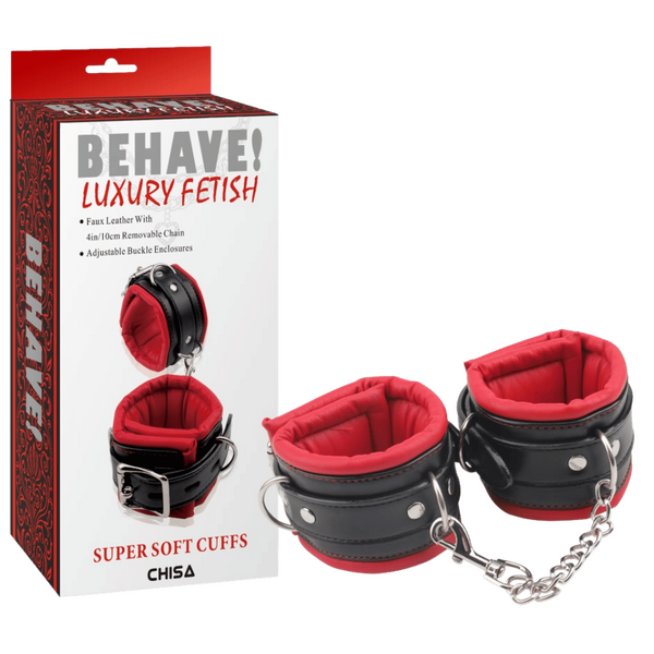 Super Soft Ankle Cuffs – Adjustable Metal Hook Restraint Cuffs