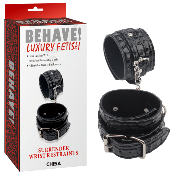 Surrender Wrist Restraints – Fully Adjustable Metal Hook Restraints