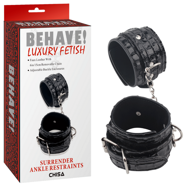Surrender Ankle Restraints – Fully Adjustable Metal Hook Restraints