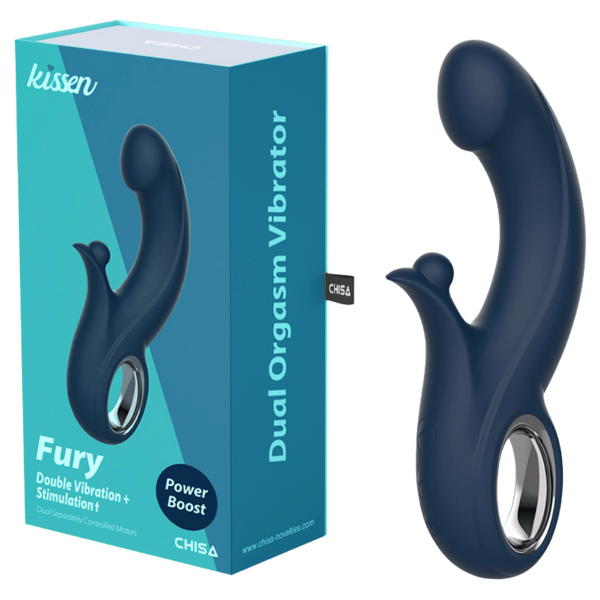 Fury – Waterproof 20.3cm Silicone Vibrator with 10 Vibration Patterns