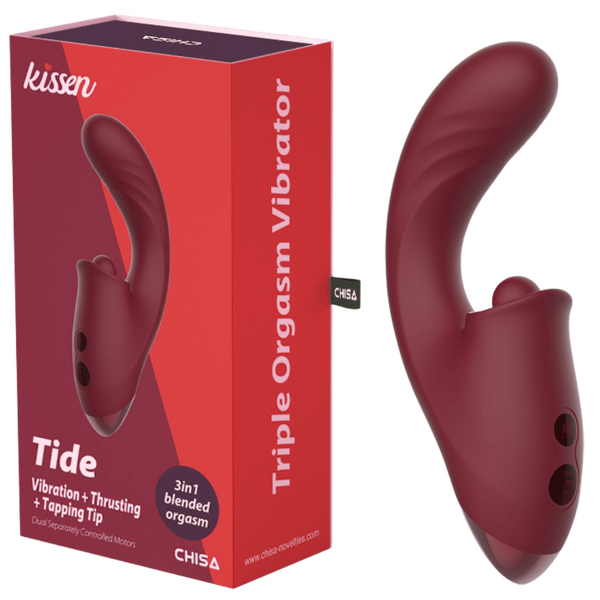 Tide – Waterproof 17.8cm Silicone Vibrator with Multiple Patterns