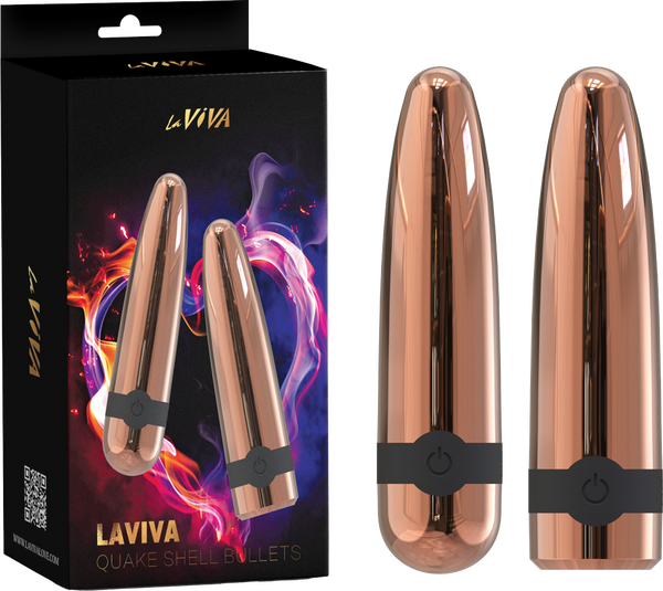 Laviva Quake Shell Bullets – Luxury Powerful Vibrating Bullet Set
