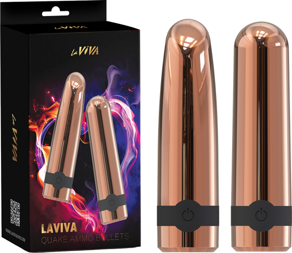 Laviva Quake Ammo Bullets – Luxury Silicone Vibration Bullets