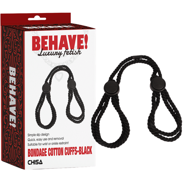 Bondage Cotton Cuffs – Simple Slip Design Restraints