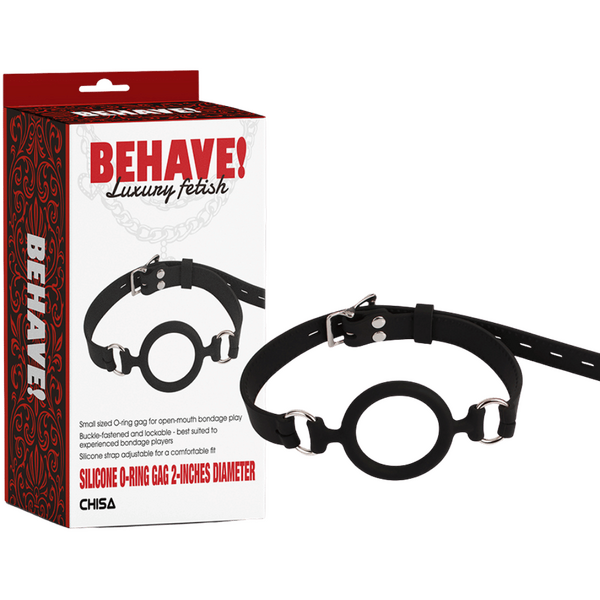 Silicone O-Ring Gag – Small Sized 2-Inch Diameter Bondage Gag