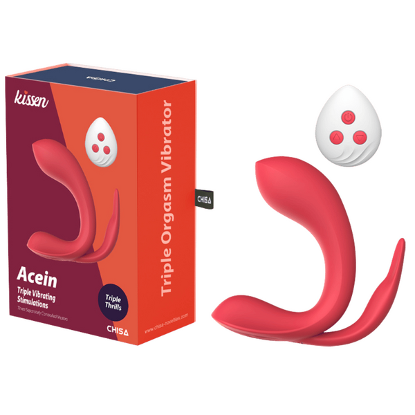Acein – Remote-Controlled Waterproof Vibrator with 3 Motors and 10 Vibration Modes
