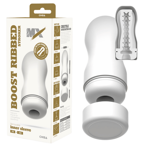 Boost Ribbed Stroker – Super-Soft 16cm Stroker