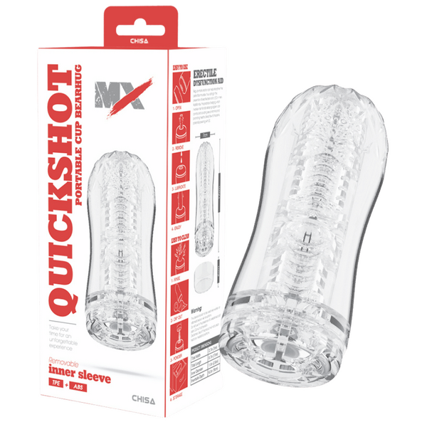 Quickshot Portable Cup Bearhug – Soft Phthalate-Free 17cm Masturbator