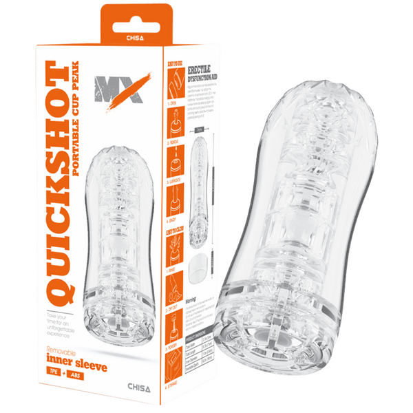 Quickshot Portable Cup Peak – Super-Soft 17cm Male Masturbator Sleeve