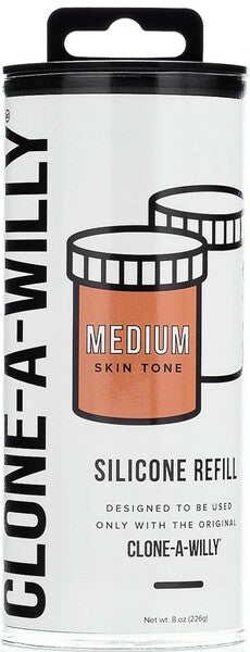 Clone-A-Willy Silicone Refill - Deep, Medium, or Light skin tone