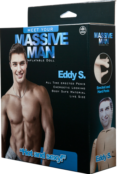 Excellent Power Massive Man Eddy S – Inflatable Doll with 7 Inch Erect Penis