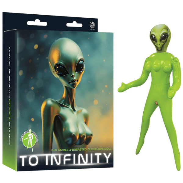 Inflatable 3-Breasted Alien Love Doll - (Ynez Standing)