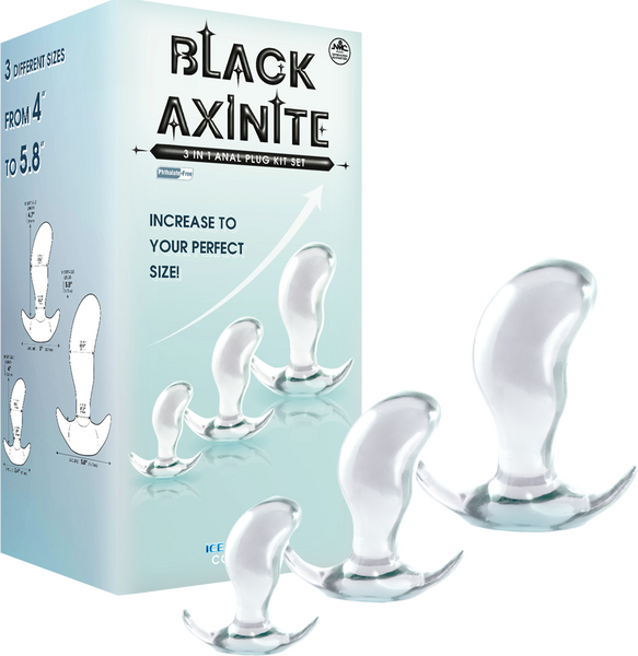 Anal Plug Kit Set - High Transparent TPE Material