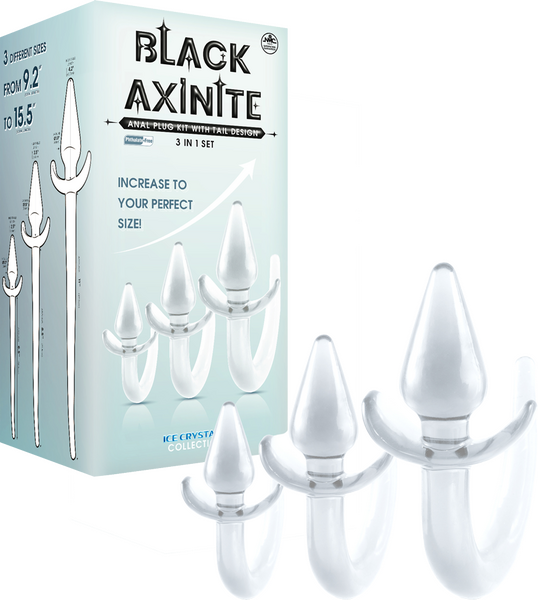 3 in 1 Anal Plug Kit – Flexible Hygienic Plug with Tail