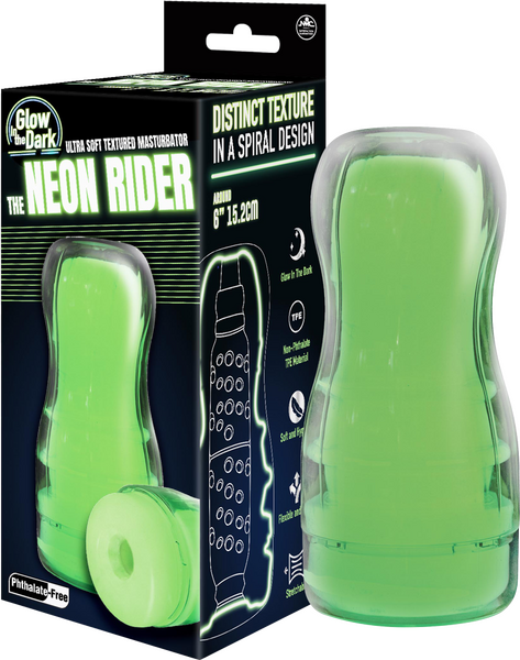 Neon Rider – Glow in the Dark Flexible 6 Inch Masturbator