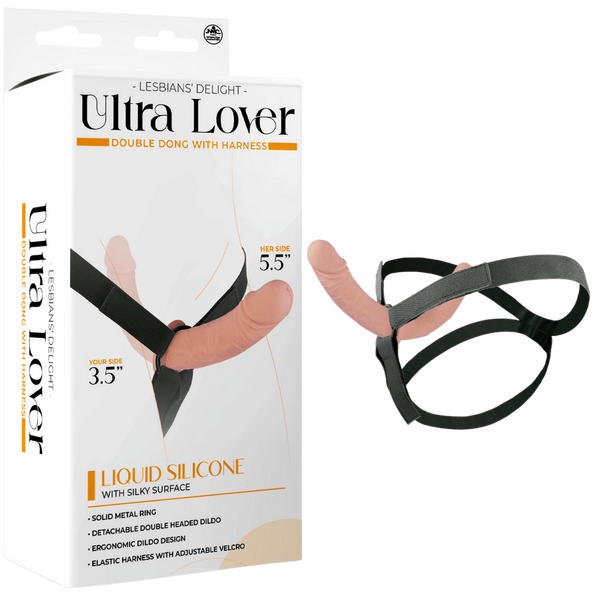 Ultra Lover Double Dong Penetrix with Harness – Ergonomic Silicone Dildo Set