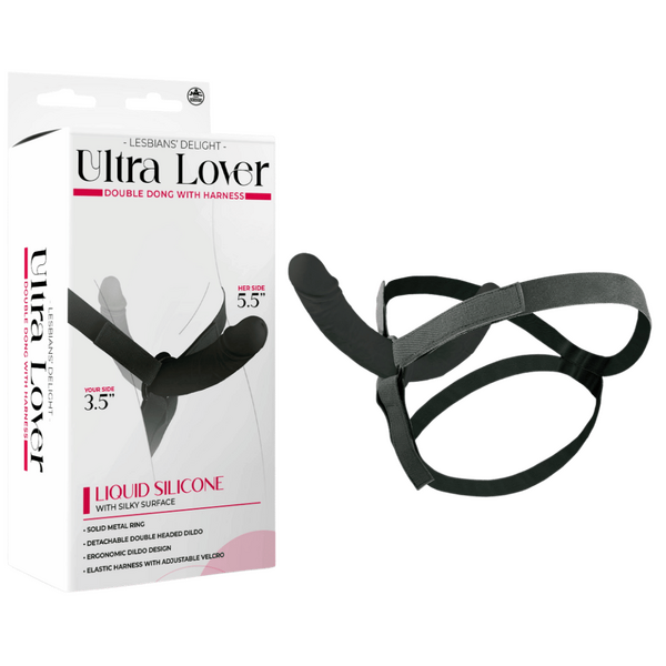 Ultra Lover Double Dong Penetrix with Harness – Ergonomic Silicone Dildo Set