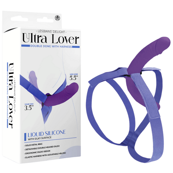 Ultra Lover Double Dong Penetrix with Harness – Ergonomic Silicone Dildo Set